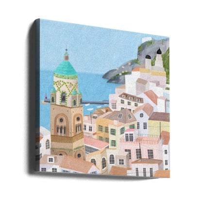 The Beautiful town of Amalfi, Italy by Artist Carla Daly Canvas Print Wall Art 1X2897660 - ART FEVER - Art Fever
