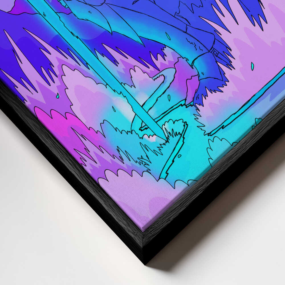 The blue knight Canvas Print Wall Art 1X3307778 - ART FEVER - Art Fever