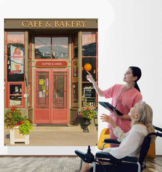 The Cafe & Bakery - Switch Fix Interchangeable Backdrop SF8 - Art Fever - Art Fever