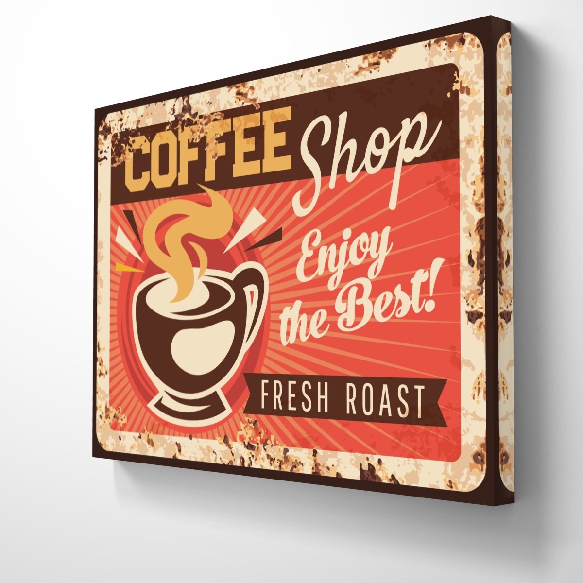 The Coffee Shop 2 Sign Canvas Print Wall Art - CS4 - Art Fever - Art Fever