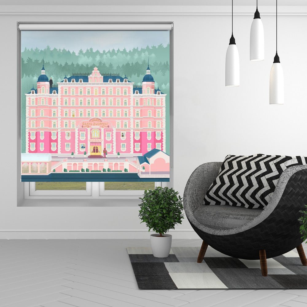 The Grand Budapest Hotel Illustration Printed Picture Photo Roller Blind - 1X2505630 - Art Fever - Art Fever