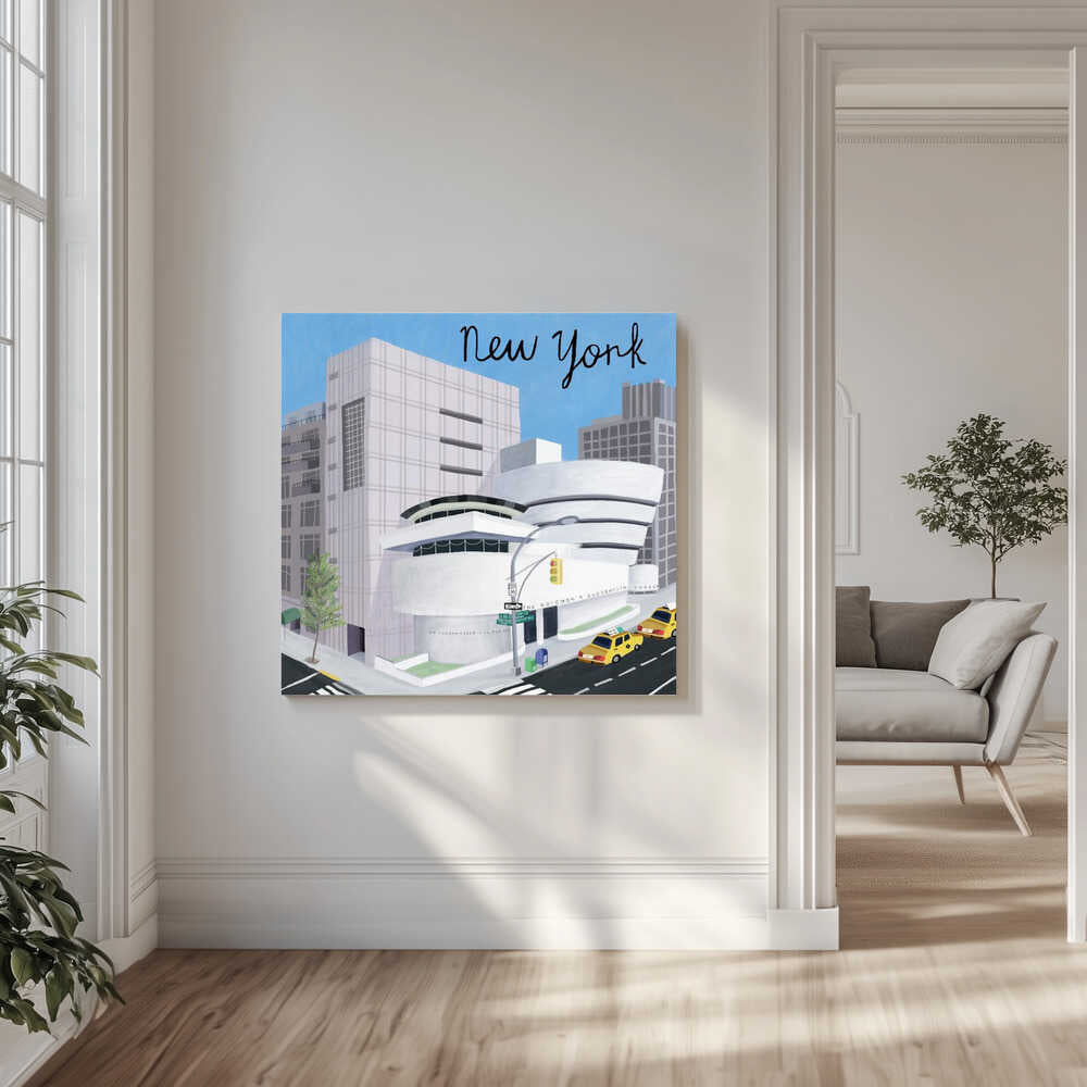 The Guggenheim Art Museum, New York Canvas Print Wall Art 1X2896655 - ART FEVER - Art Fever