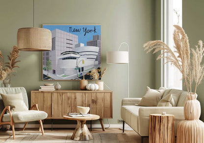 The Guggenheim Art Museum, New York Canvas Print Wall Art 1X2896655 - ART FEVER - Art Fever