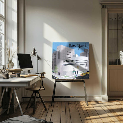 The Guggenheim Art Museum, New York Canvas Print Wall Art 1X2896655 - ART FEVER - Art Fever