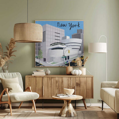 The Guggenheim Art Museum, New York Canvas Print Wall Art 1X2896655 - ART FEVER - Art Fever