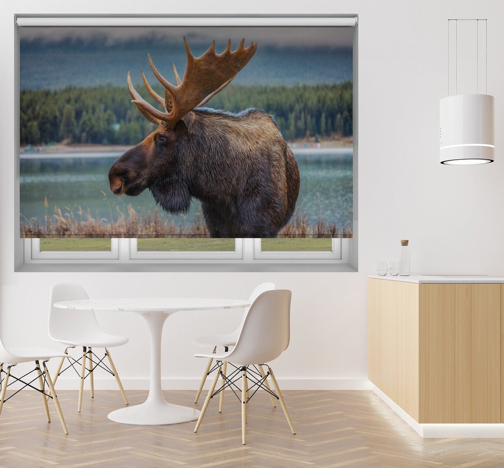 The Moose Printed Picture Photo Roller Blind - 1X2052090 - Art Fever - Art Fever