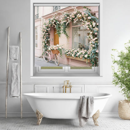 The Pink Bike Printed Picture Photo Roller Blind - 1X3438678 - Art Fever - Art Fever