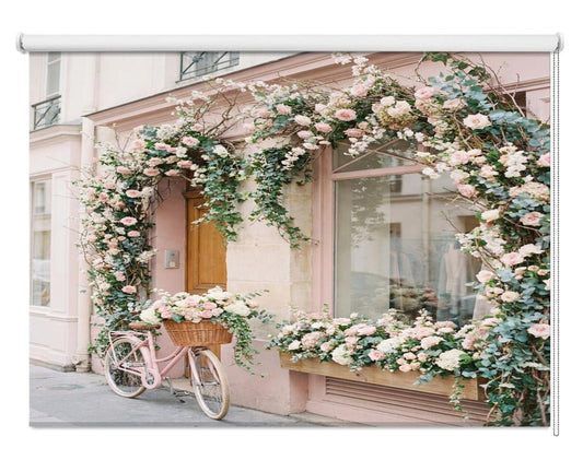 The Pink Bike Printed Picture Photo Roller Blind - 1X3438678 - Art Fever - Art Fever