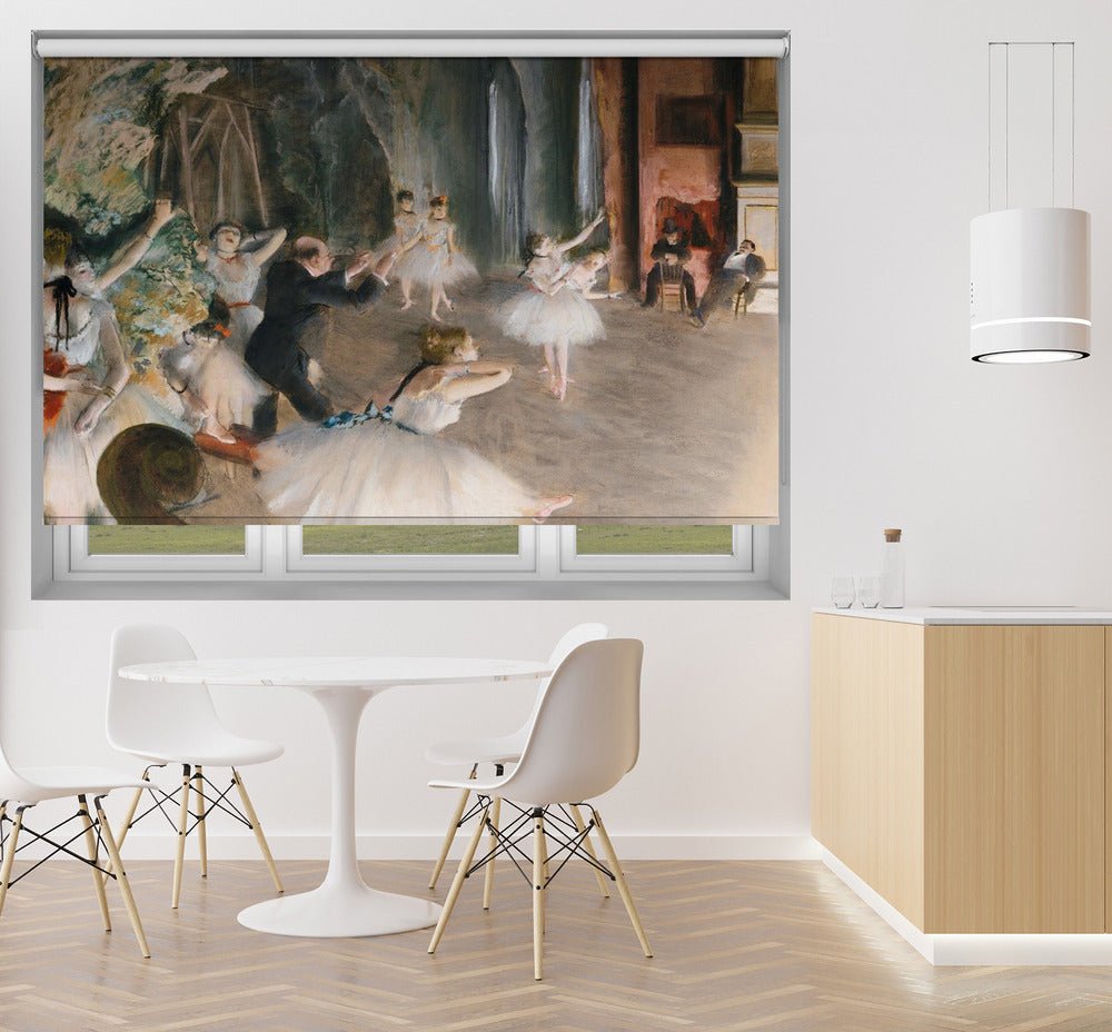 The Rehearsal Onstage by Edgar Degas Printed Picture Photo Roller Blind - RB1426 - Art Fever - Art Fever
