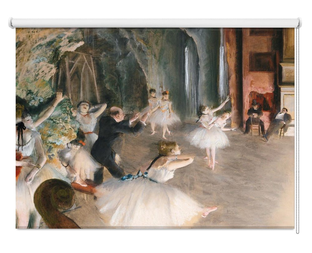 The Rehearsal Onstage by Edgar Degas Printed Picture Photo Roller Blind - RB1426 - Art Fever - Art Fever