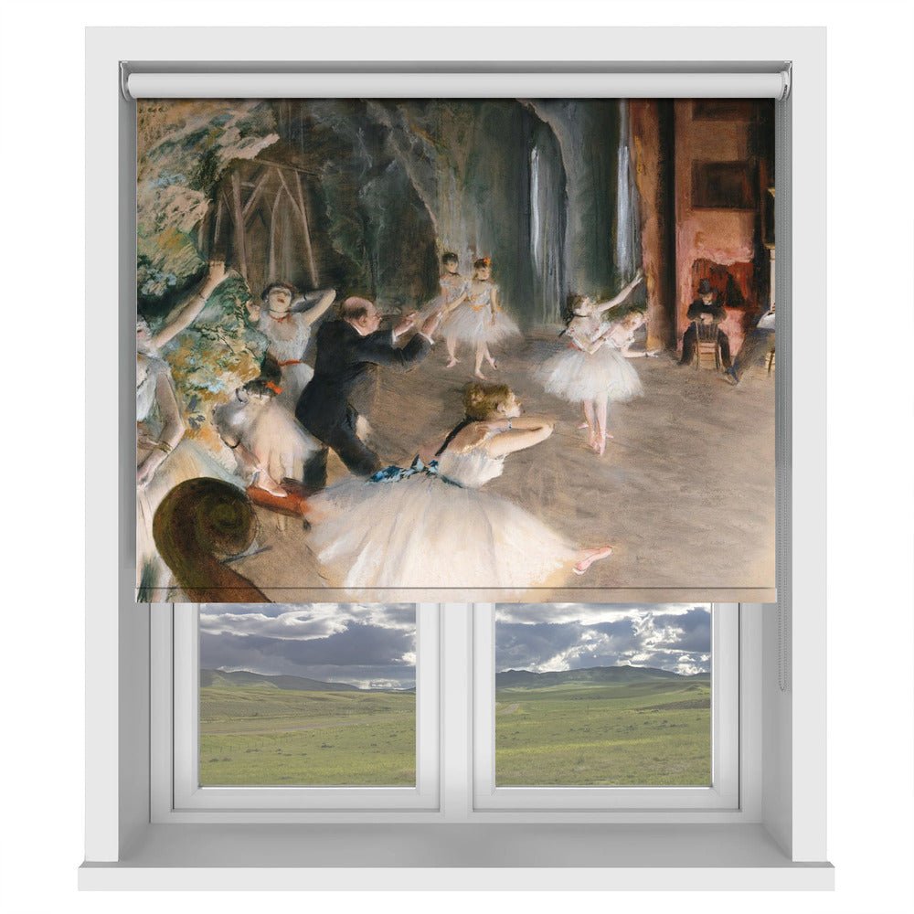 The Rehearsal Onstage by Edgar Degas Printed Picture Photo Roller Blind - RB1426 - Art Fever - Art Fever