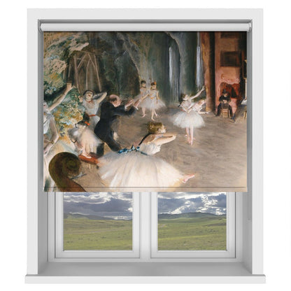The Rehearsal Onstage by Edgar Degas Printed Picture Photo Roller Blind - RB1426 - Art Fever - Art Fever