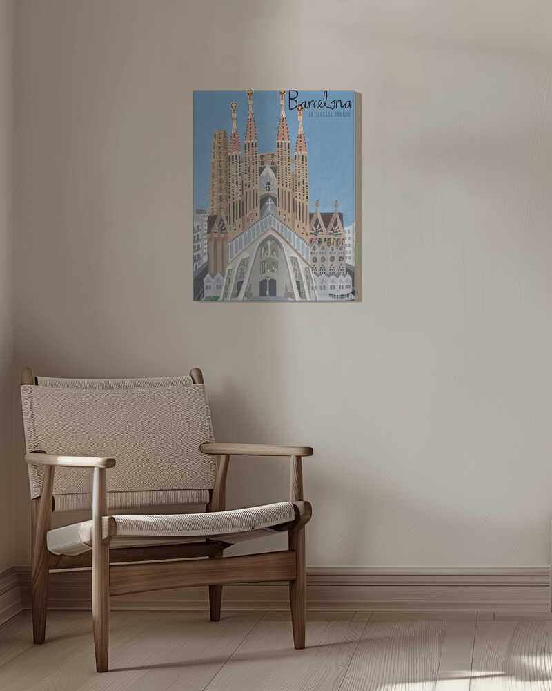 The Sagrada Familia, Barcelona by Artist Carla Daly Canvas Print Wall Art 1X2896648 - ART FEVER - Art Fever