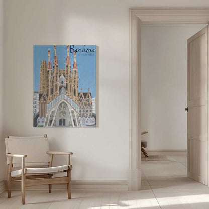 The Sagrada Familia, Barcelona by Artist Carla Daly Canvas Print Wall Art 1X2896648 - ART FEVER - Art Fever
