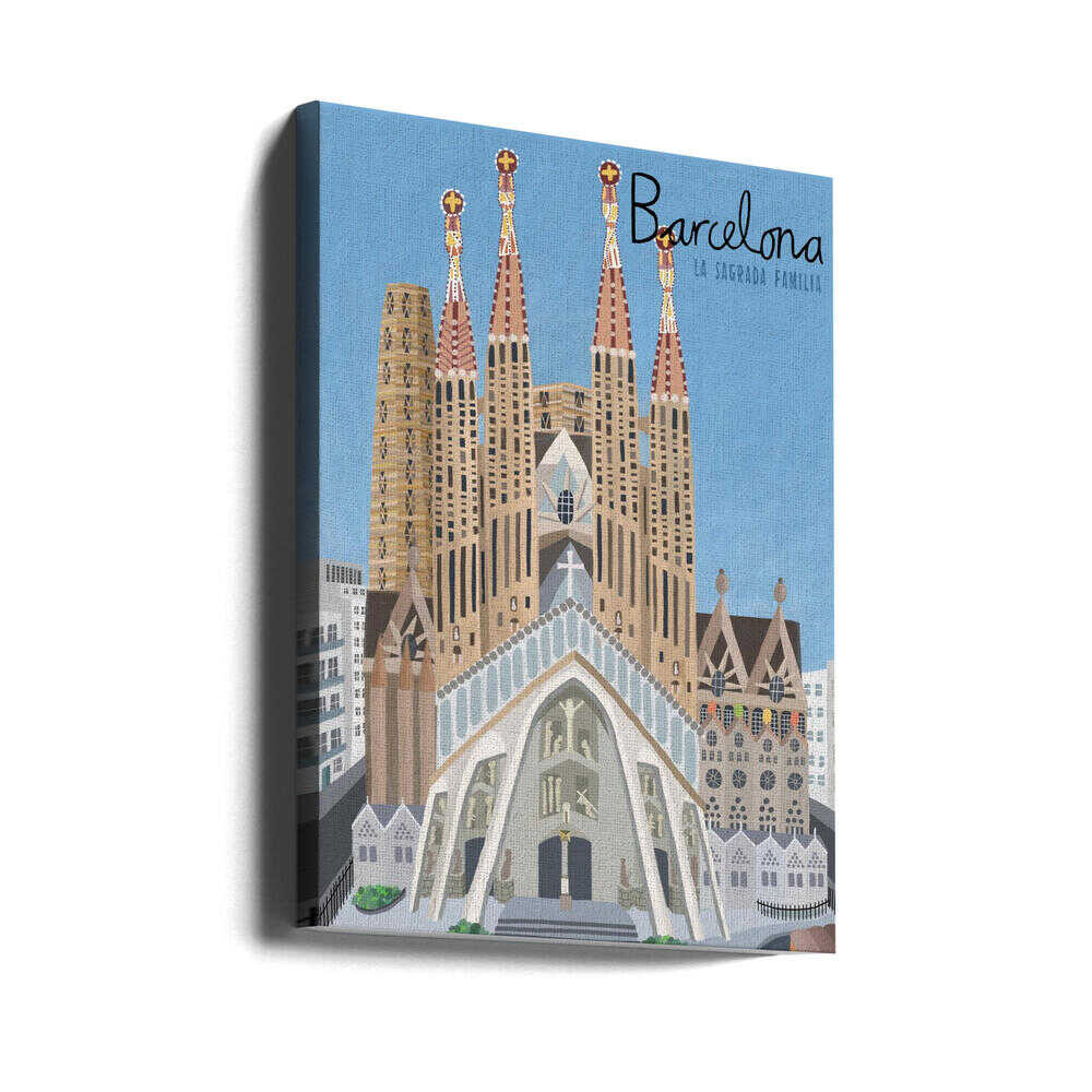 The Sagrada Familia, Barcelona by Artist Carla Daly Canvas Print Wall Art 1X2896648 - ART FEVER - Art Fever