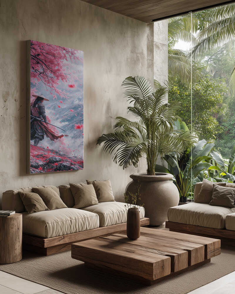 The Samurai Warrior Canvas Print Wall Art 1X2858146 - ART FEVER - Art Fever