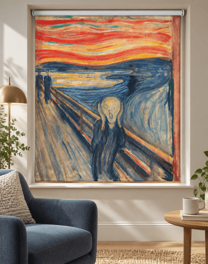 The Scream by Edvard Munch Printed Picture Roller Blind - RB1491 - Art Fever - Art Fever