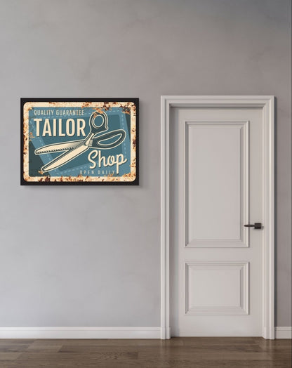 The Tailors Shop Sign Canvas Print Wall Art - CS5 - Art Fever - Art Fever