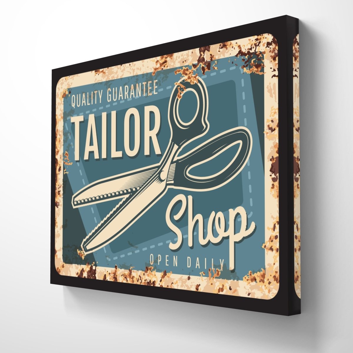 The Tailors Shop Sign Canvas Print Wall Art - CS5 - Art Fever - Art Fever