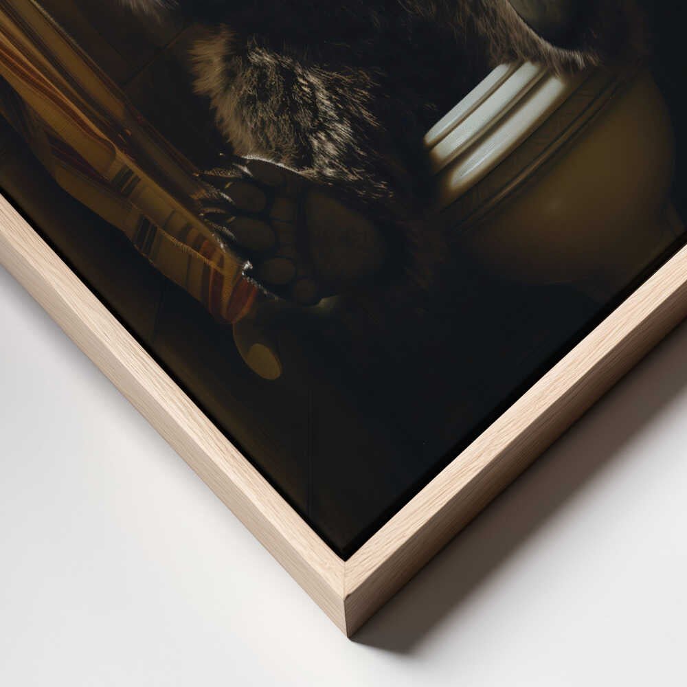 The Toilet Bear Canvas Print Wall Art 1X2807343 - ART FEVER - Art Fever