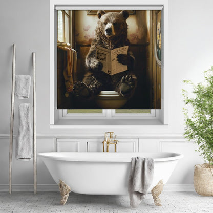 The Toilet Bear Printed Picture Photo Roller Blind - 1X2807343 - Art Fever - Art Fever
