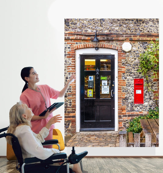 The Village Post Office - Switch Fix Interchangeable Backdrop SF15 - Art Fever - Art Fever