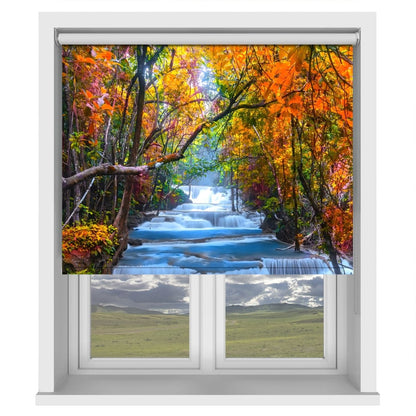 The Waterfall through the Rain Forest Printed Picture Photo Roller Blind - RB1410 - Art Fever - Art Fever
