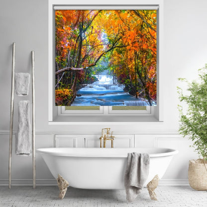 The Waterfall through the Rain Forest Printed Picture Photo Roller Blind - RB1410 - Art Fever - Art Fever