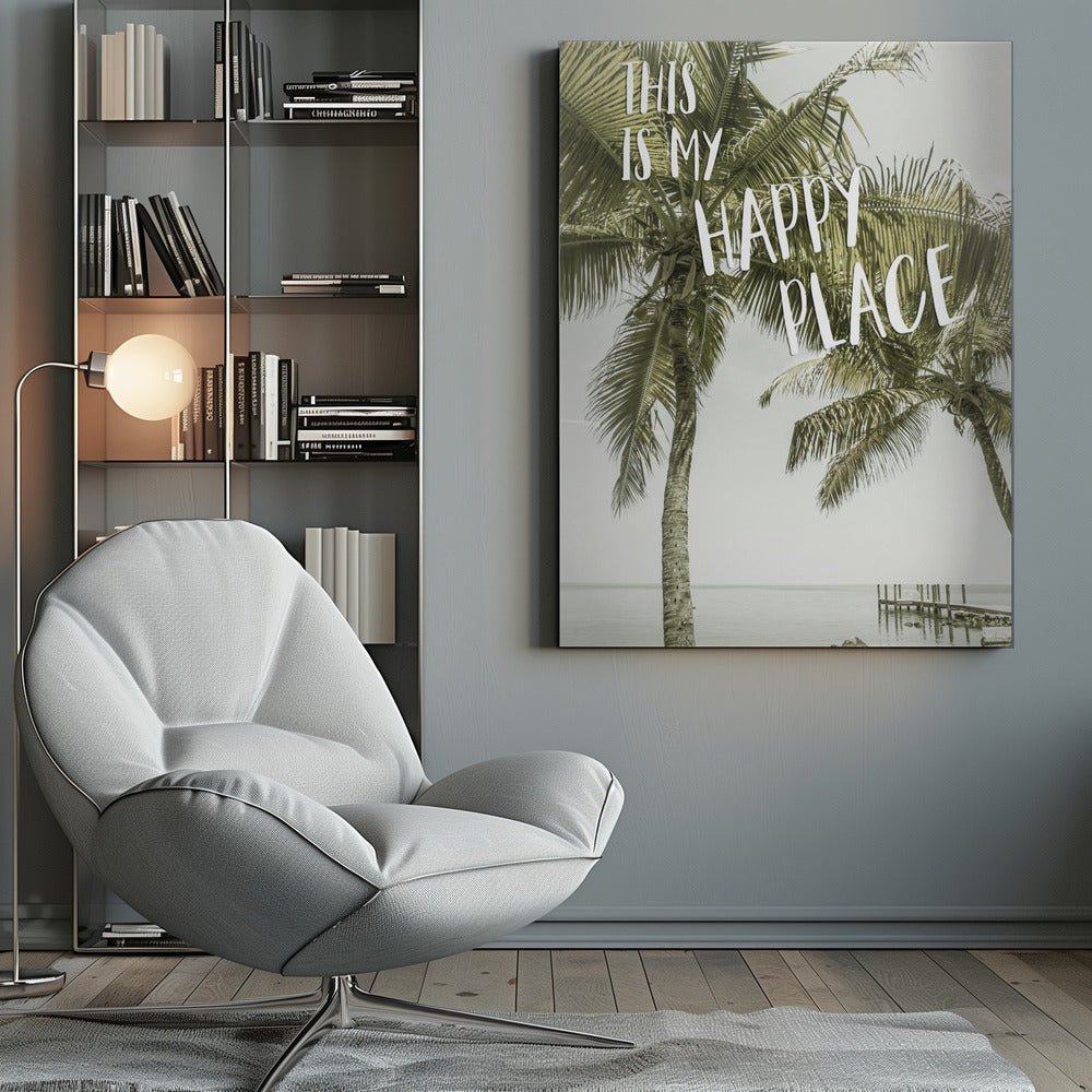 This is my happy place Ocean View Canvas Print Picture Wall Art - 1X2727451 - Art Fever - Art Fever