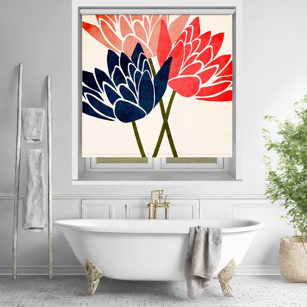 Three Dancing Blossoms Printed Picture Photo Roller Blind - 1X2489458 - Art Fever - Art Fever