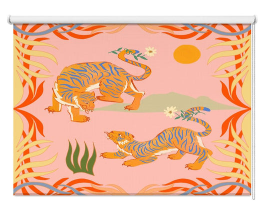 Tiger Serenade Printed Picture Photo Roller Blind - 1X2526895 - Art Fever - Art Fever