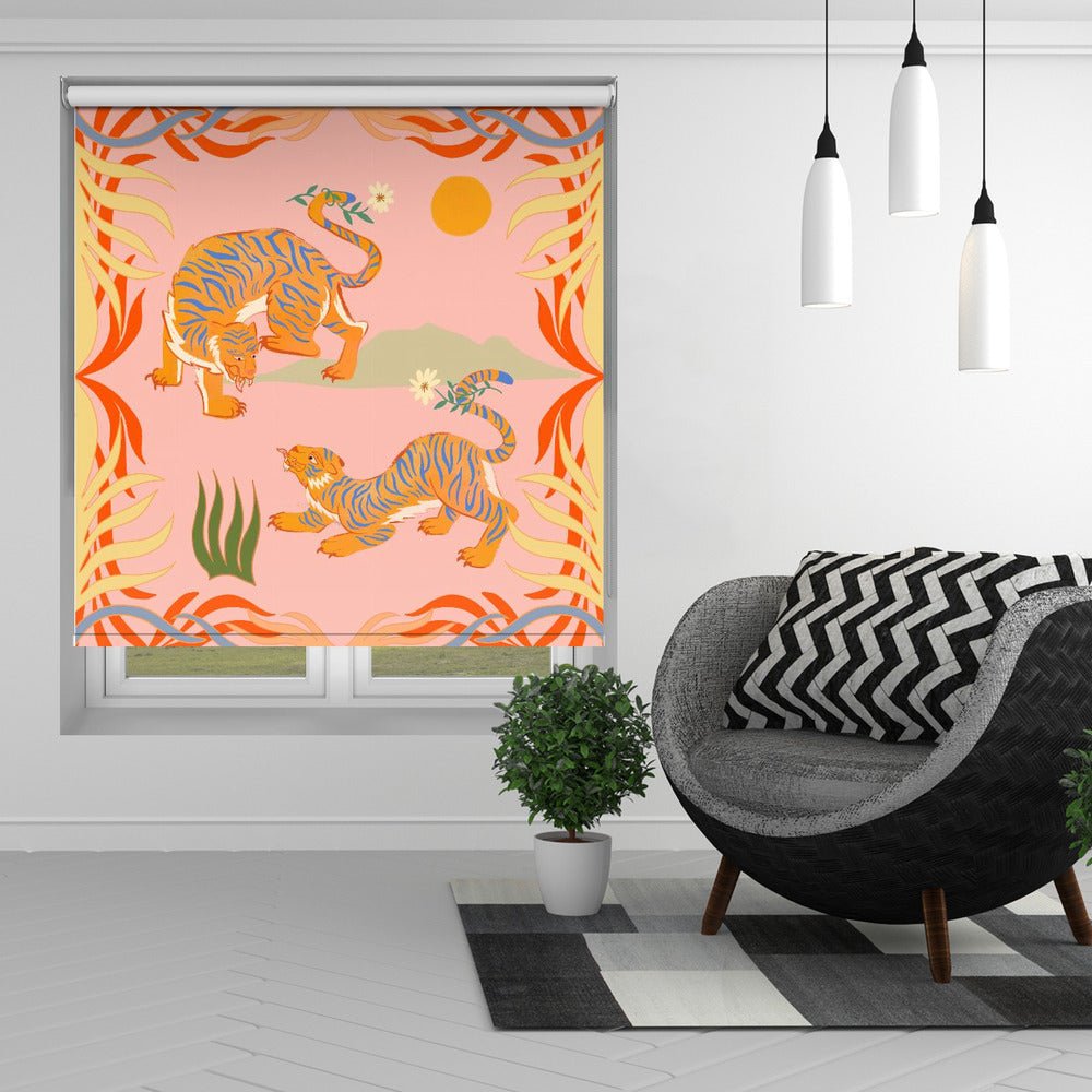 Tiger Serenade Printed Picture Photo Roller Blind - 1X2526895 - Art Fever - Art Fever