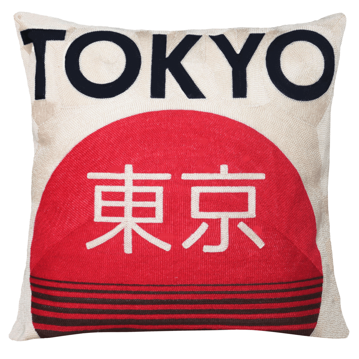 Tokyo Needlepoint Cushion - The Pillow Drop - Art Fever
