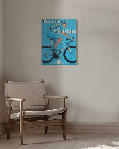 Tour De Yorkshire Cycling Race Canvas Print Wall Art 1X2662604 - ART FEVER - Art Fever