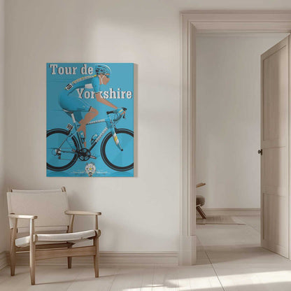 Tour De Yorkshire Cycling Race Canvas Print Wall Art 1X2662604 - ART FEVER - Art Fever