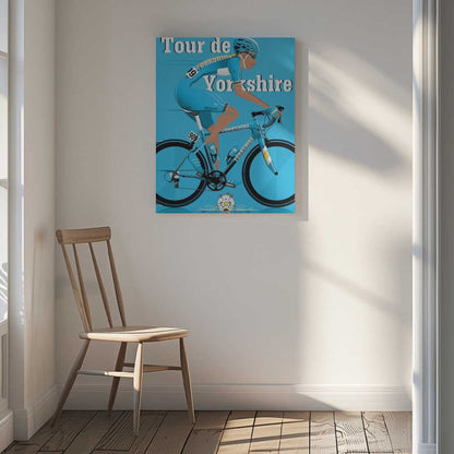 Tour De Yorkshire Cycling Race Canvas Print Wall Art 1X2662604 - ART FEVER - Art Fever
