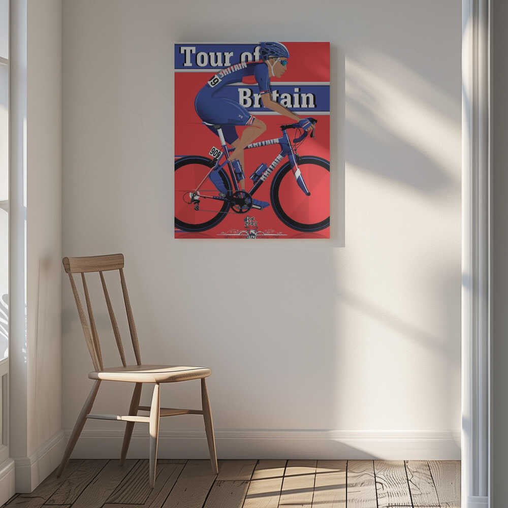 Tour of Britain Cycling Race Canvas Print Wall Art 1X2662605 - ART FEVER - Art Fever