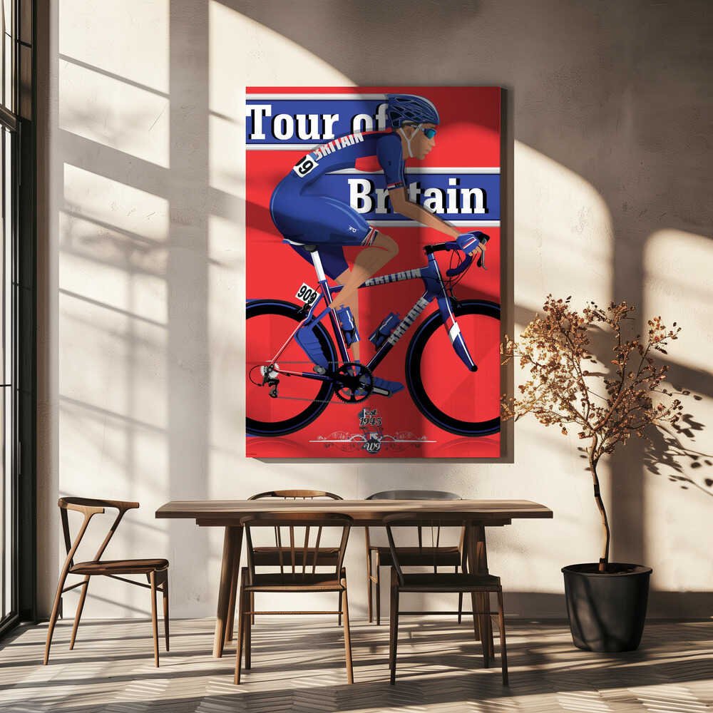 Tour of Britain Cycling Race Canvas Print Wall Art 1X2662605 - ART FEVER - Art Fever