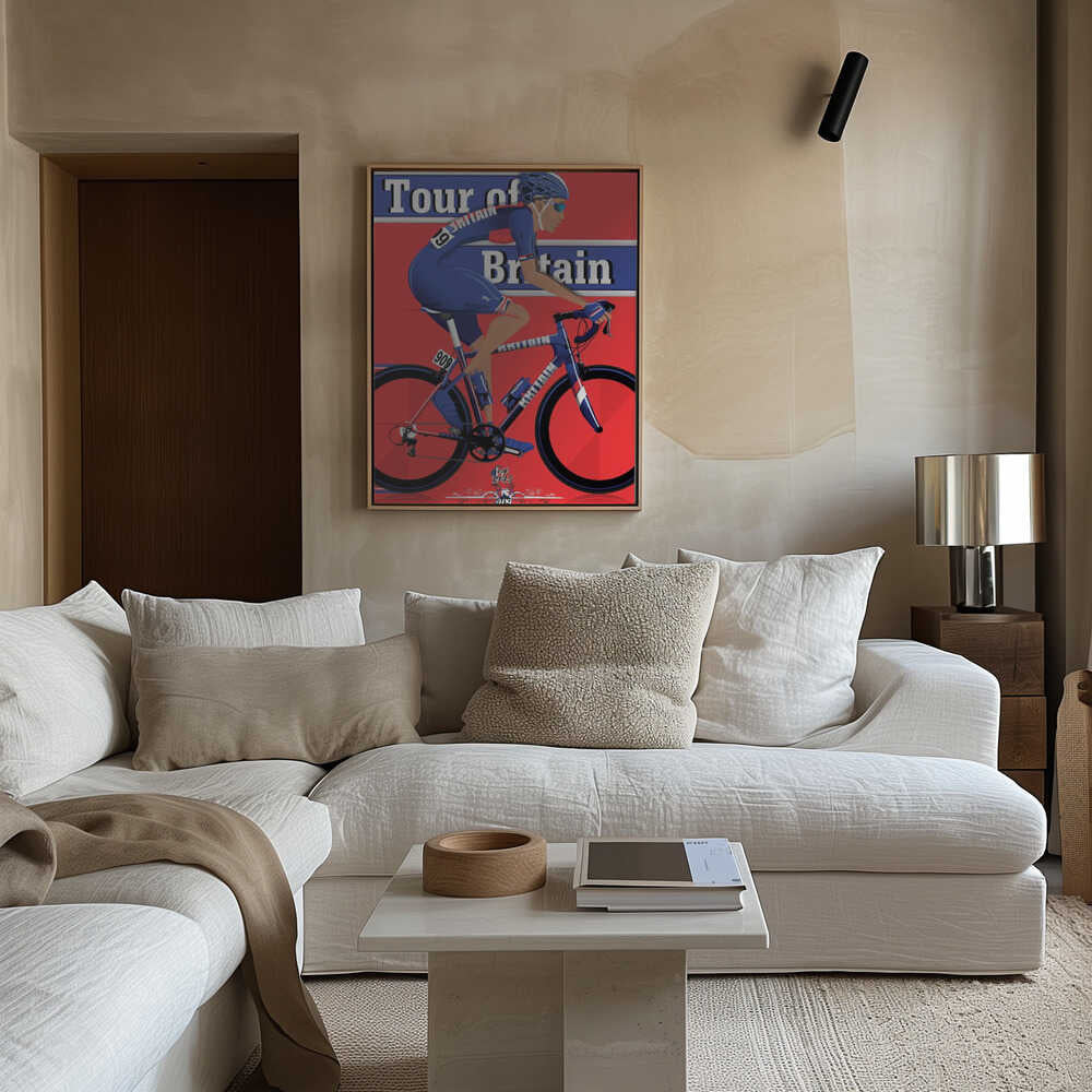Tour of Britain Cycling Race Canvas Print Wall Art 1X2662605 - ART FEVER - Art Fever