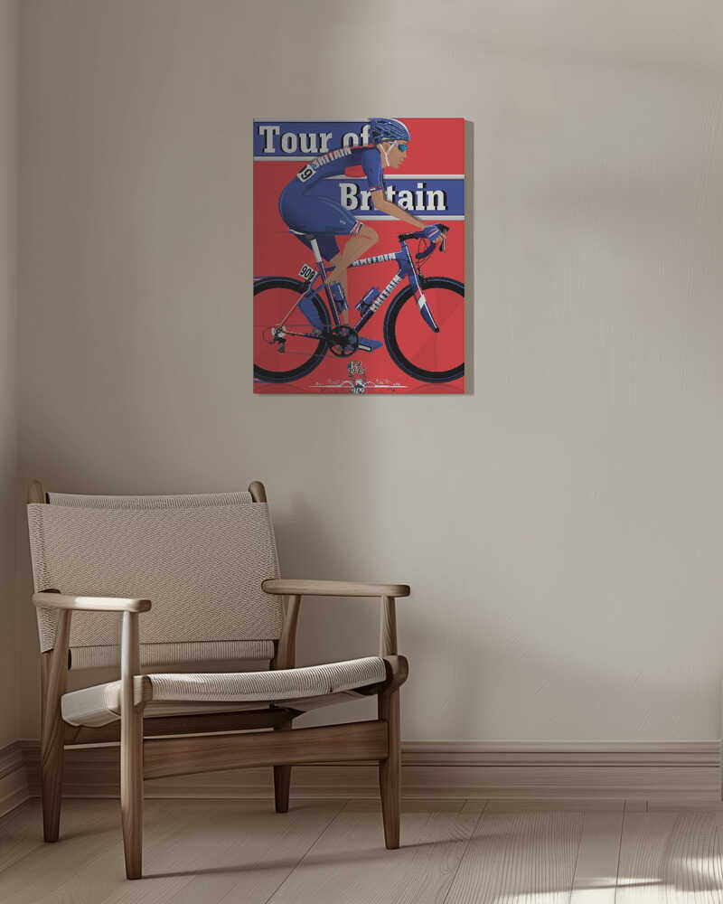 Tour of Britain Cycling Race Canvas Print Wall Art 1X2662605 - ART FEVER - Art Fever