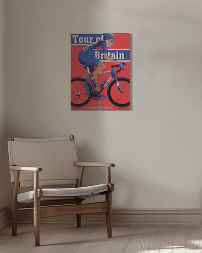 Tour of Britain Cycling Race Canvas Print Wall Art 1X2662605 - ART FEVER - Art Fever