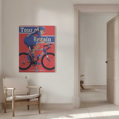 Tour of Britain Cycling Race Canvas Print Wall Art 1X2662605 - ART FEVER - Art Fever