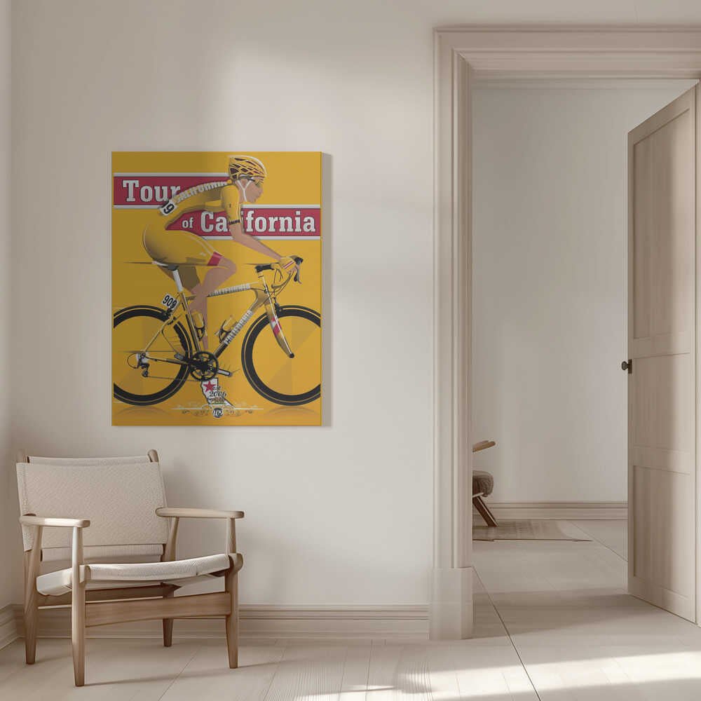 Tour of California Bicycle Race Canvas Print Wall Art 1X2662620 - ART FEVER - Art Fever