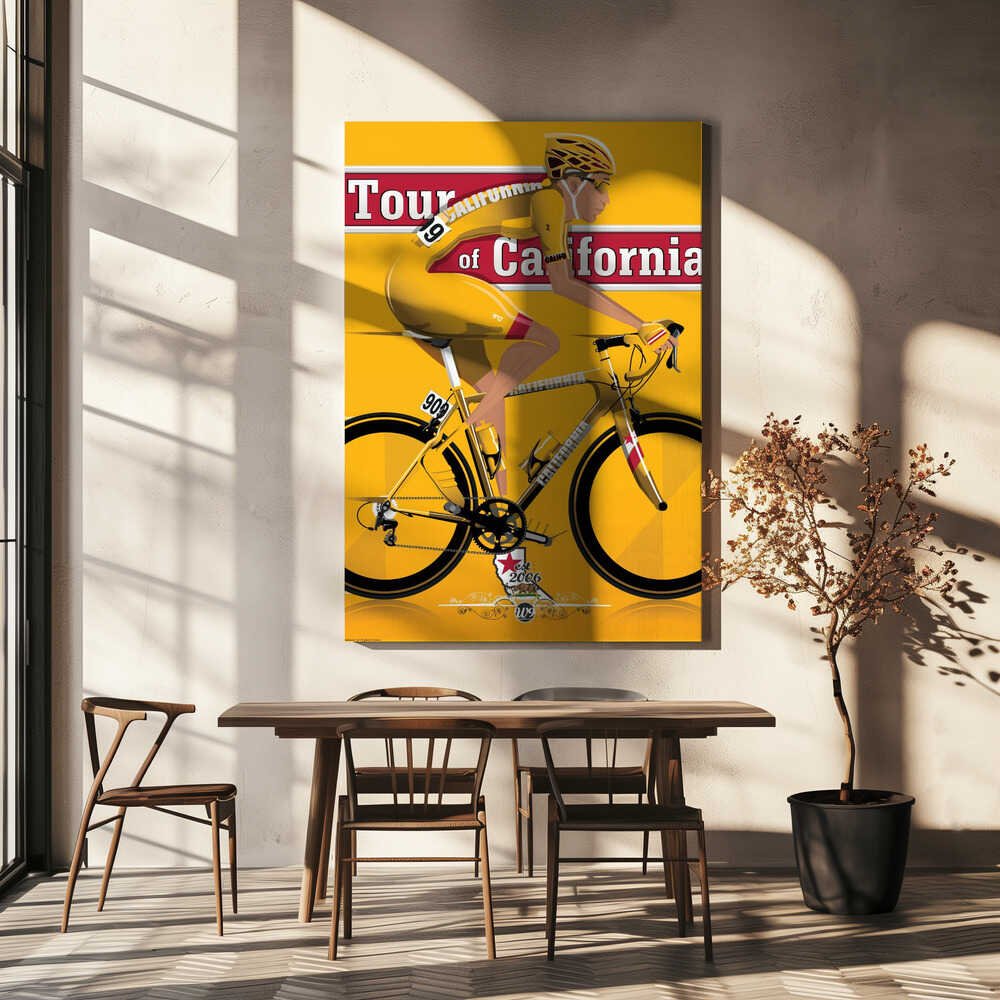 Tour of California Bicycle Race Canvas Print Wall Art 1X2662620 - ART FEVER - Art Fever