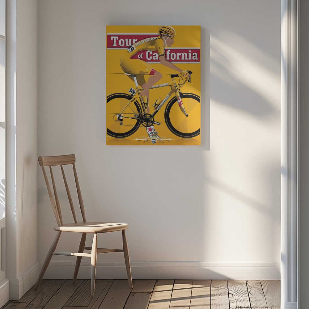 Tour of California Bicycle Race Canvas Print Wall Art 1X2662620 - ART FEVER - Art Fever