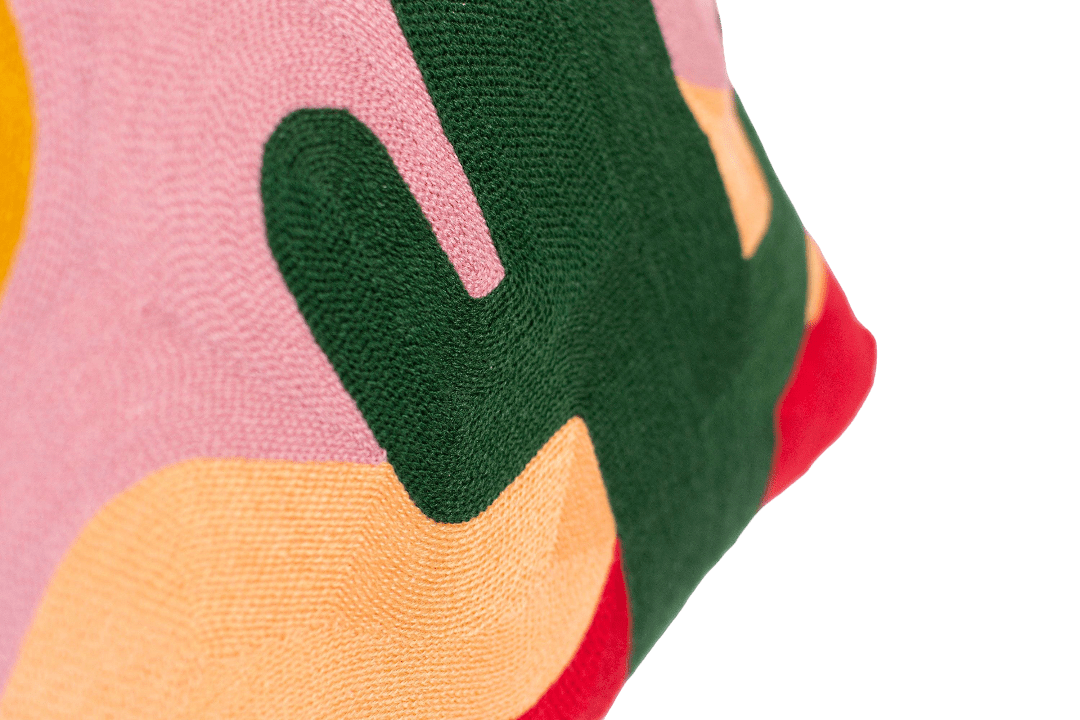 Tulum Mexico Needlepoint Cushion - The Pillow Drop - Art Fever