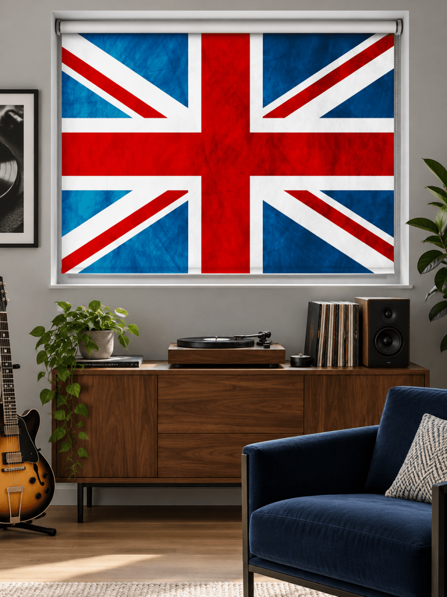 Union Jack British Flag Printed Picture Photo Roller Blind - RB656 - Art Fever - Art Fever