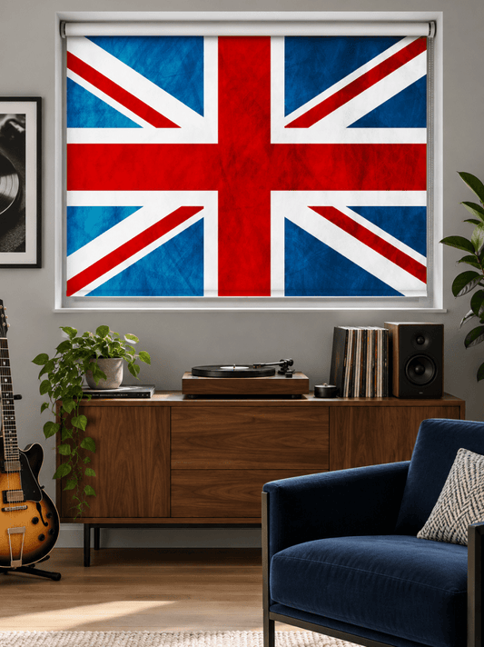 Union Jack British Flag Printed Picture Photo Roller Blind - RB656 - Art Fever - Art Fever
