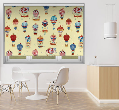 Up Up and Away Hot Air Balloons Printed Picture Photo Roller Blind - 1X2735487 - Art Fever - Art Fever