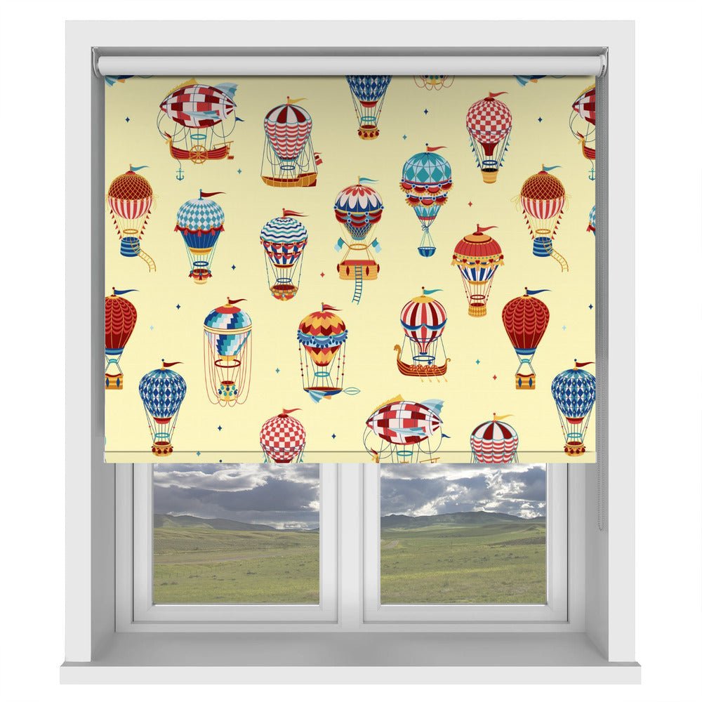 Up Up and Away Hot Air Balloons Printed Picture Photo Roller Blind - 1X2735487 - Art Fever - Art Fever